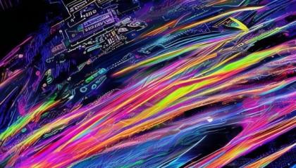 炫酷科技动态壁纸跑马灯